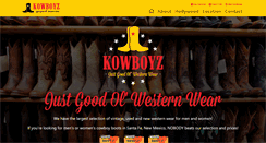 Desktop Screenshot of kowboyz.com