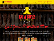Tablet Screenshot of kowboyz.com